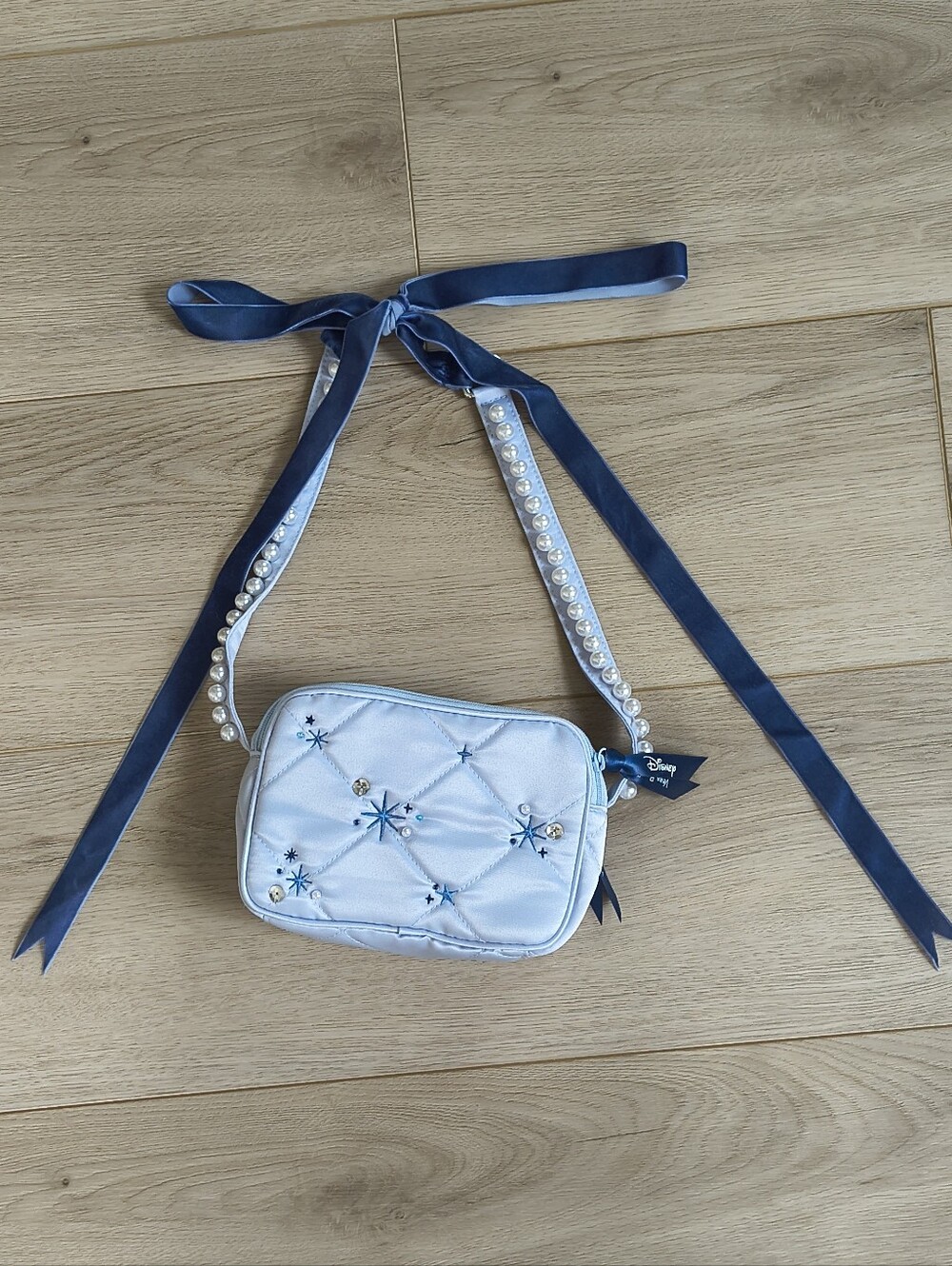 Disney Vera Bradley Cinderella Collab Small Crossbody Bag With Bow And Pearls